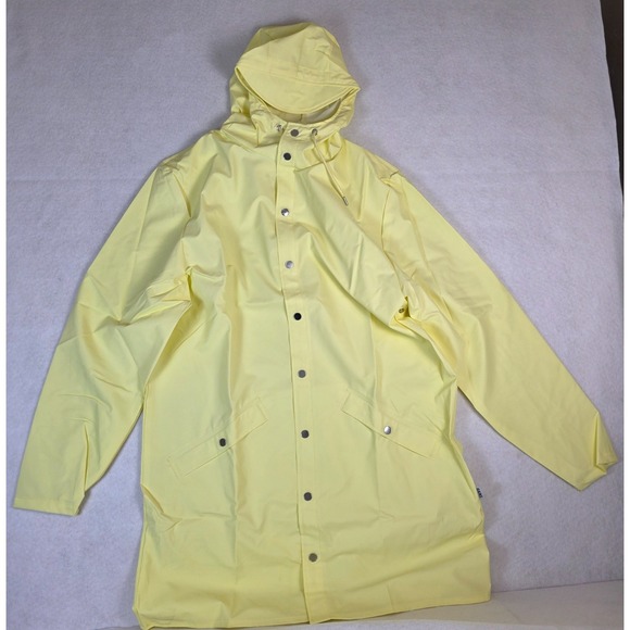 RAINS Long Jacket 12020 Size M – Straw – NWT Waterproof UnisexRaincoat